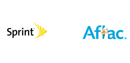 Sprint and Aflac logos